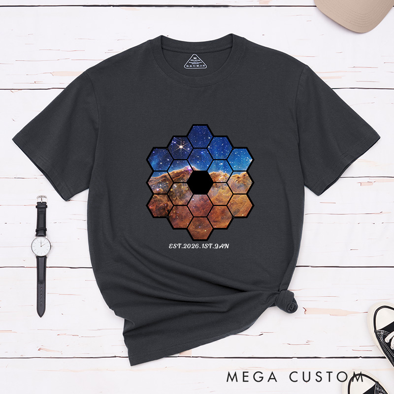 Personalized Telescope Universe Photograph Astronomy Gifts Women in Science Shirt Space Lover Shirt for Geek Lover