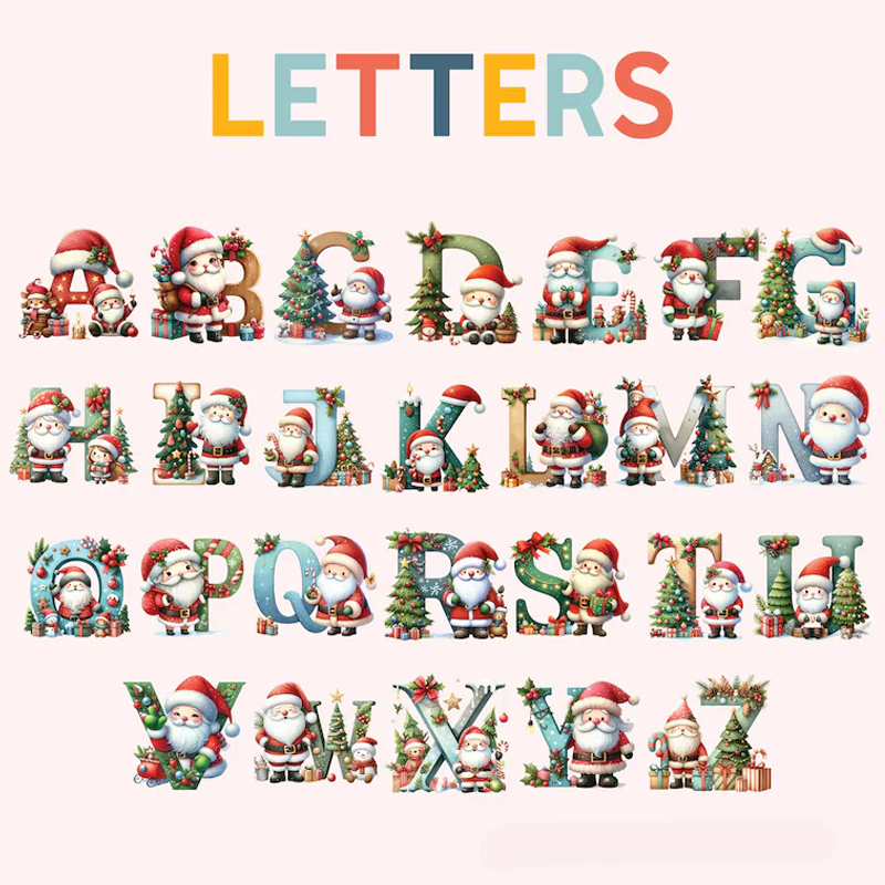 Personalized Santa Claus Christmas Gift Bags Custom Santa Design Christmas Bag Christmas Present Bag Holiday Gift Bags for Kids