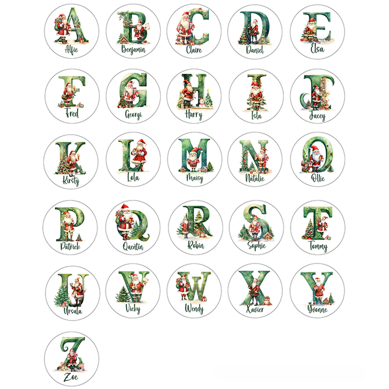 Personalized Santa Claus Christmas Gift Bag with Name Christmas Gift for Boys Girls