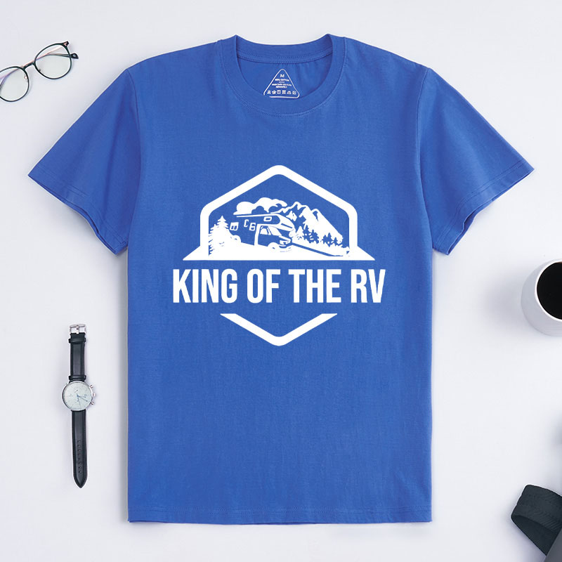 Personalized King of the Rv T-Shirt Funny Camping Shirt Rv Road Trip Gift Outdoor Camping Adventure