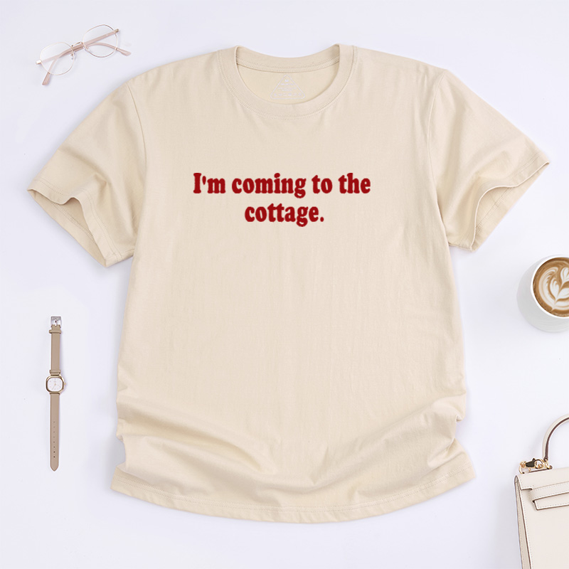 Personalized “I'm Coming to the Cottage” Hockey T-Shirt With Rivals to Lovers Hockey Romance