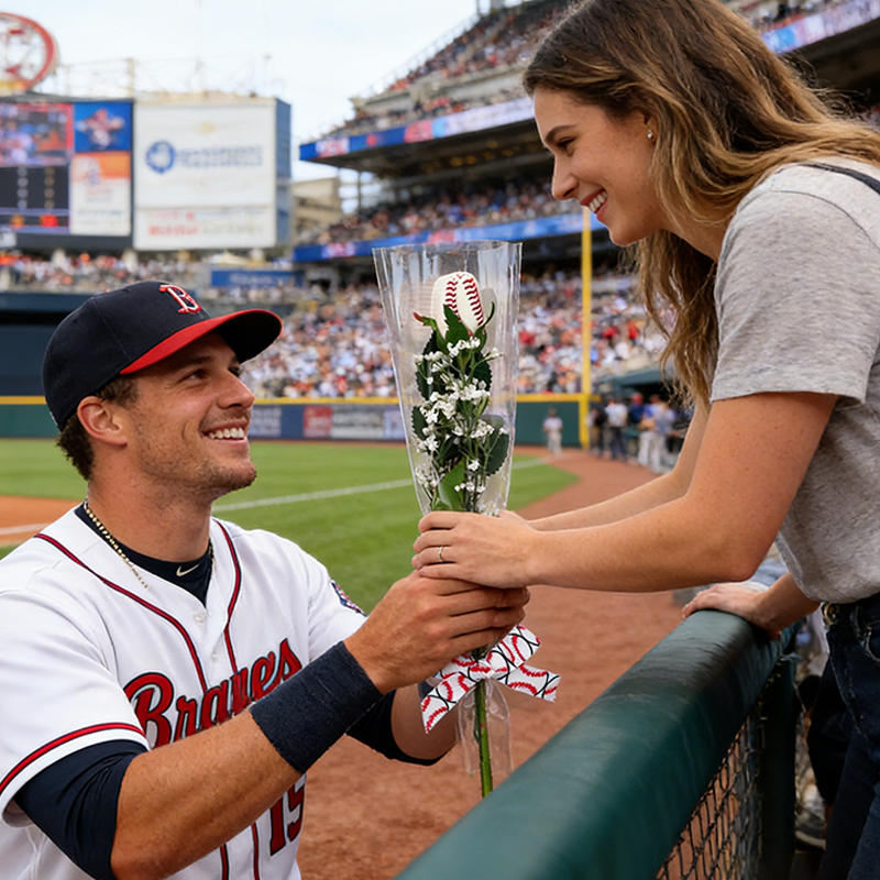Personalized Baseball Rose Bouquet with Custom Text for Team Members and Fans, Gift for Weddings, Graduations, and Coaches