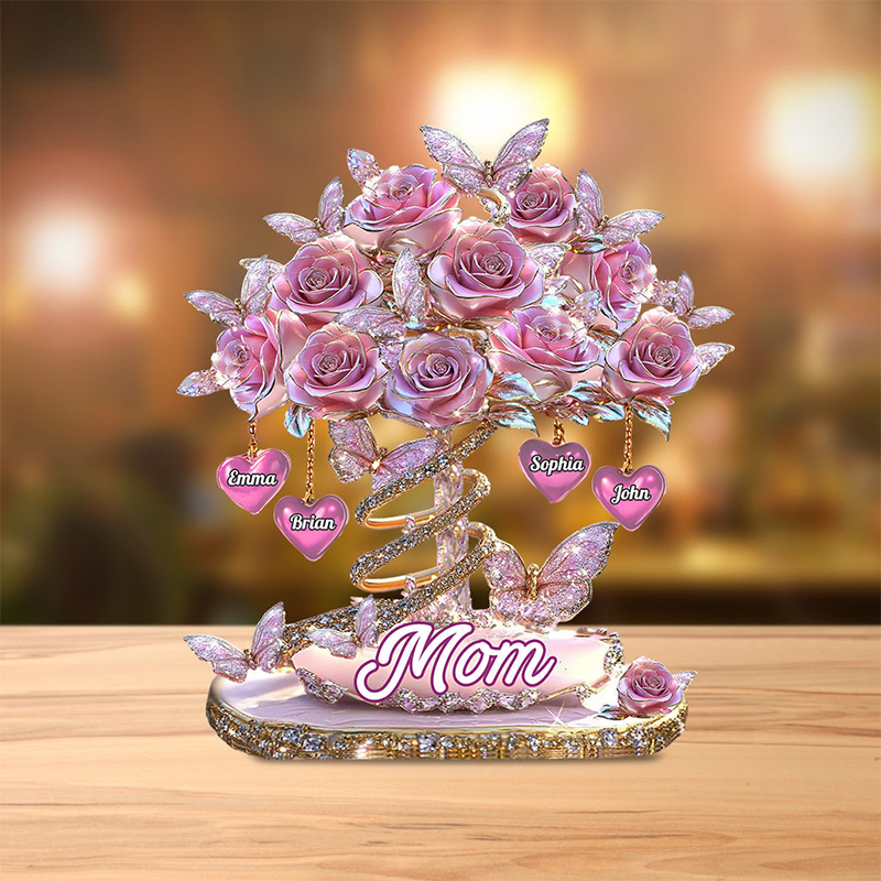  Personalized Mother Best Mom Ever Shaped Acrylic Plaque Unique Gift for Grandma Mom
