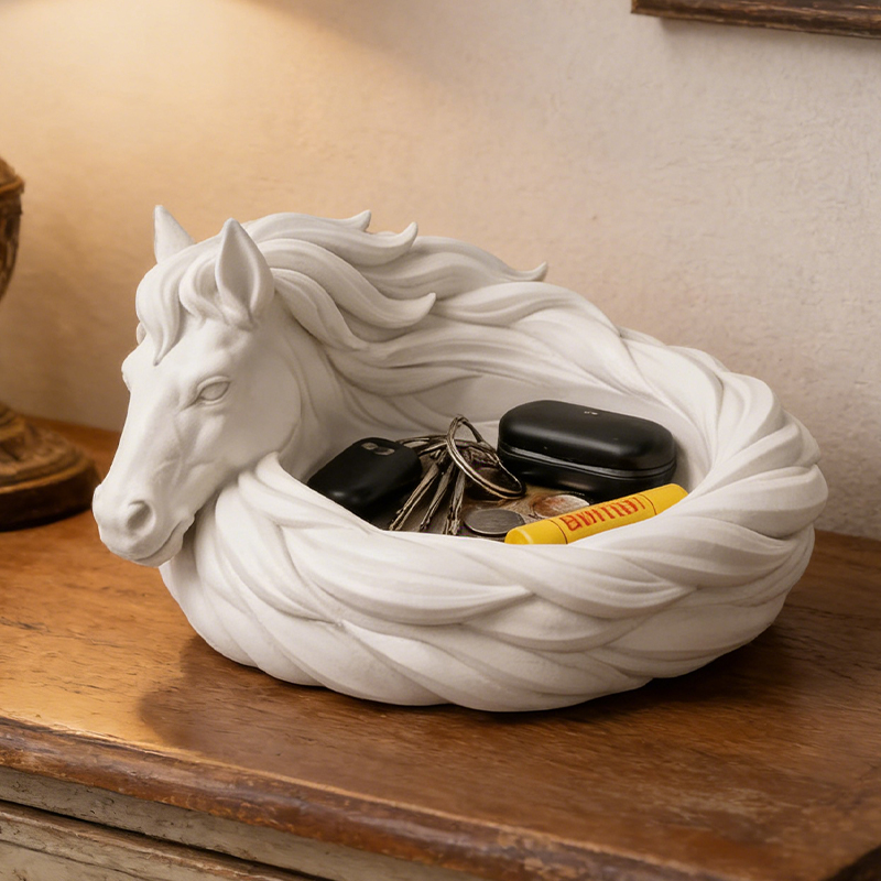 Personalized 3D Printed Horse Catchall Bowl Equestrian Desk Organizer Gift for Cowgirls and Equestrians