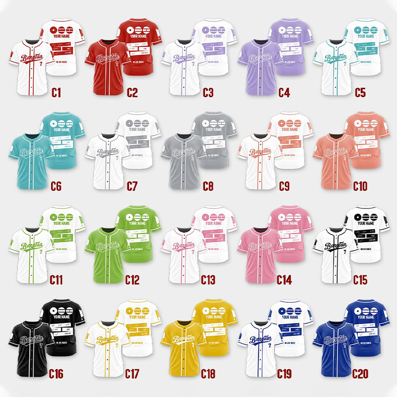 Personalized BTS Kpop Baseball Jersey Unisex Banggtan Fan Merch Custom Army Fan Lovers Jersey BTS 2026 Arirang World Tour Merch Jersey