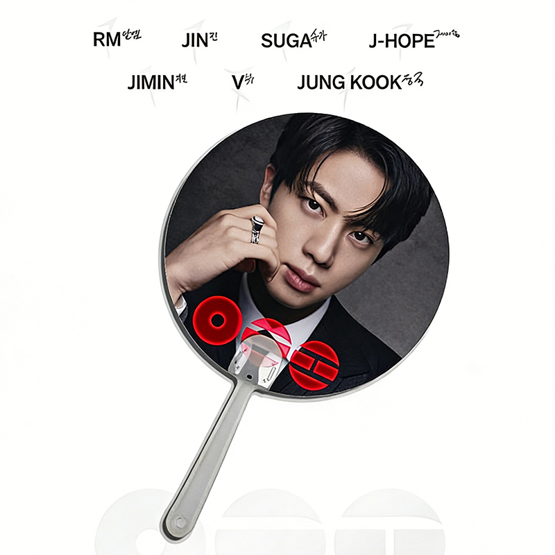 Personalized K-Pop Group Member Image Hand Fan, Custom Portable Fan for Concert and Fan Meeting
