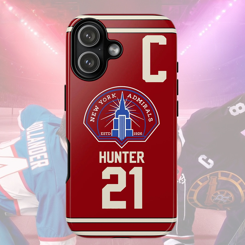 Personalized HR Theme New York Admirals Ice Hockey Phone Case for Ice Hockey Supporters & Enthusiasts