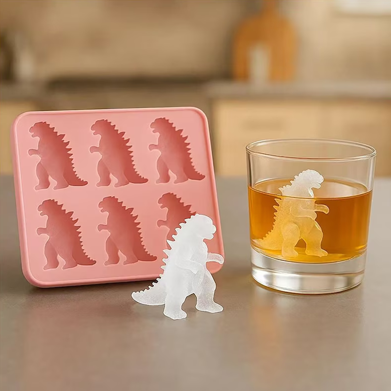 Dinosaur Ice Cube Silicone Mold Creative Dinosaur Ice Box Making Tools Perfect Gift for Dinosaur Lovers
