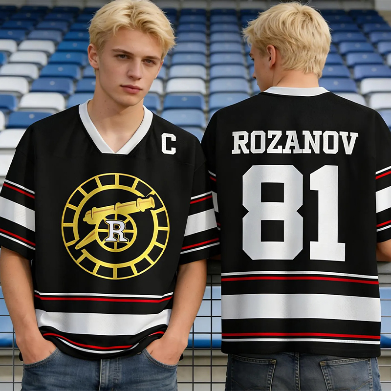 Personalized HR Hockey Jersey Custom Number and Name Back Print for Hockey Lover