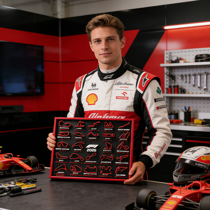 Personalized F1 2026 Calendar Schedule Formula 1 Gift for Racing Enthusiasts and Collectors