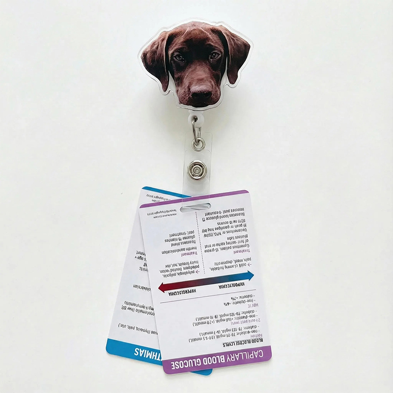 Personalized Badge Reel Nurse Badge Reel Funny Dog Badge Reel Cat Badge Reel Retractable Badge Holder ID Badge Buddy 