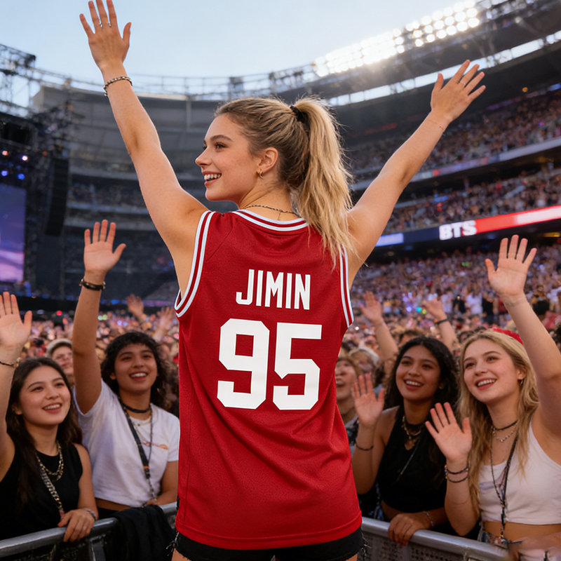 Personalized K-Pop 2026  World Tour Concert Basketball Tank Top Custom Members Name and Numberfor ARMY