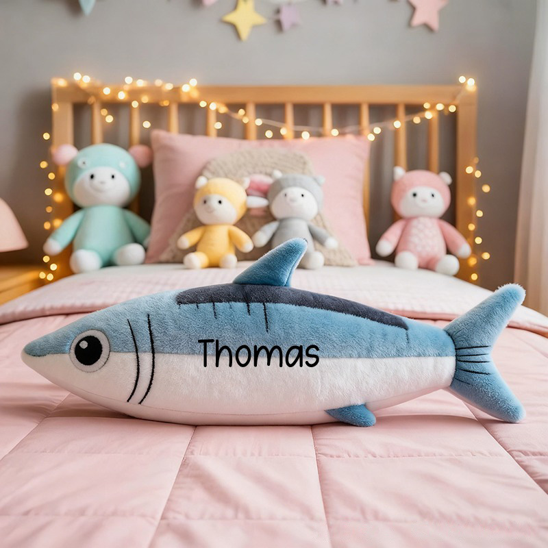 Personalized Fish Pillow Funny Fishing Pillow Name Soft and Fun Design Graphic 3D Print Perfect for Kids Fishing Enthusiasts and Unique Gifts