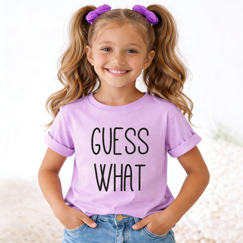 Guess What Chicken Butt Kids T-Shirt Funny Kids Shirt Birthday Gifts for Kids  Funny Shirts with Sayings