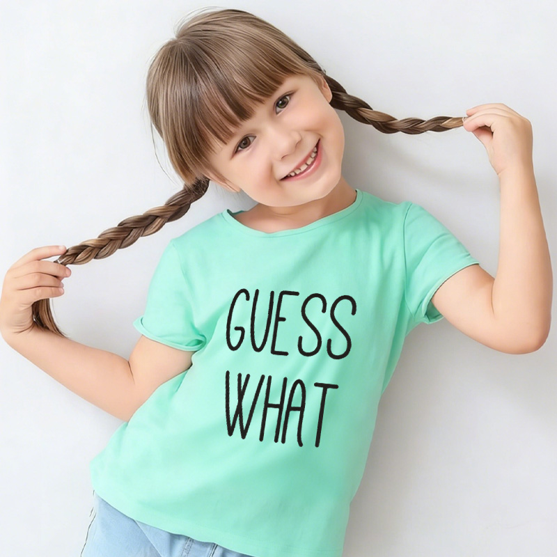 Guess What Chicken Butt Kids T-Shirt Funny Kids Shirt Birthday Gifts for Kids  Funny Shirts with Sayings