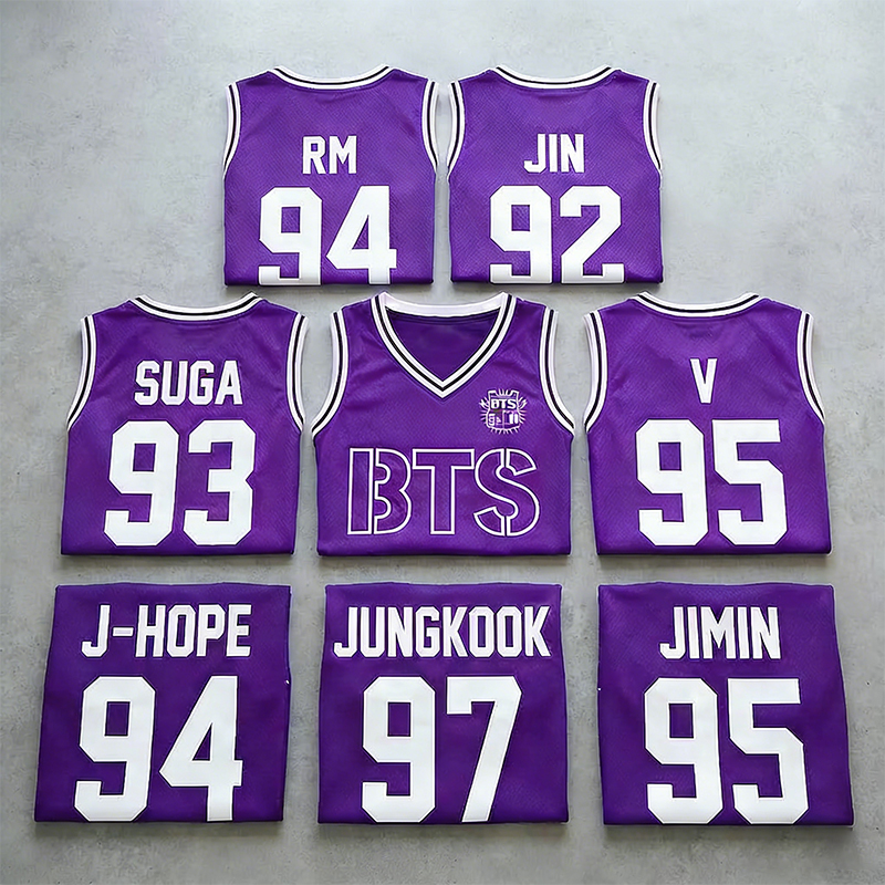 Personalized Basketball Jersey K-Pop Basketball Tank Top World Tour 2026 Concert Jersey for ARMY