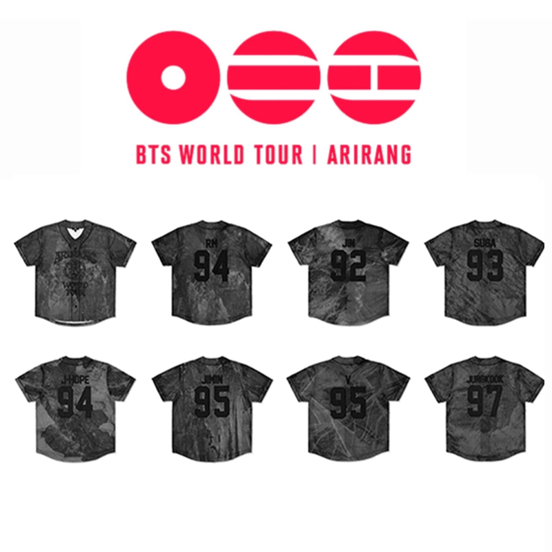 Personalized K-Pop Member Inspired Tie Dye Baseball Jersey for Fans