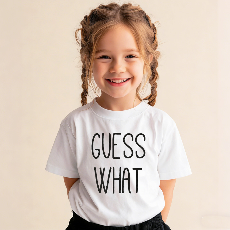 Guess What Chicken Butt Kids T-Shirt Funny Kids Shirt Birthday Gifts for Kids  Funny Shirts with Sayings