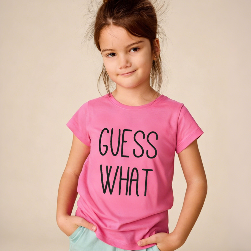 Guess What Chicken Butt Kids T-Shirt Funny Kids Shirt Birthday Gifts for Kids  Funny Shirts with Sayings