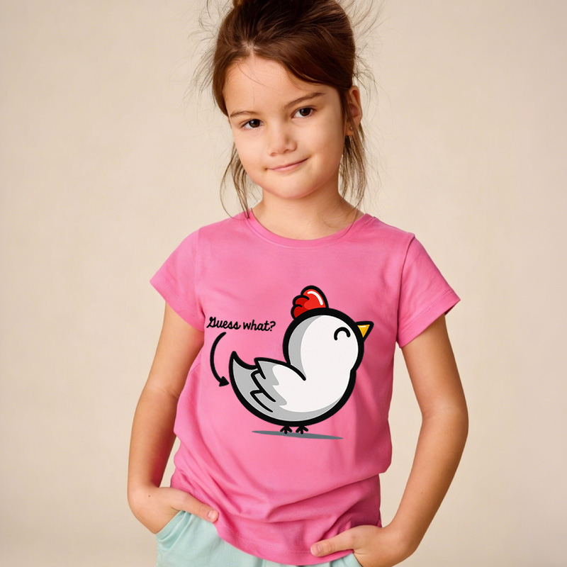 Guess What Chicken Butt Kids Shirt Funny Birthday Gifts for Kids Funny Shirts with Sayings