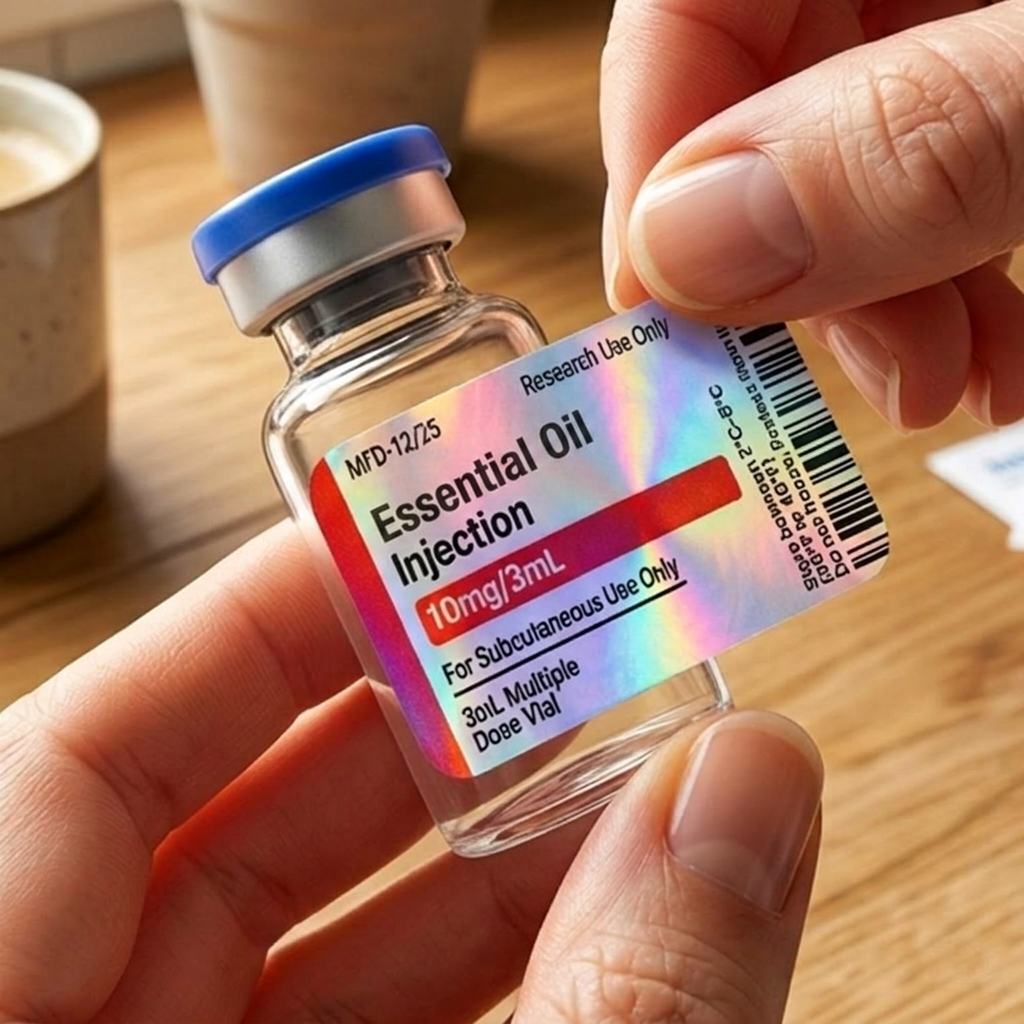 Personalized Holographic Multicolor Drug Bottle Label with Text Medication Organization Daily Use Birthday Gift for Diabetes Patients Caregivers