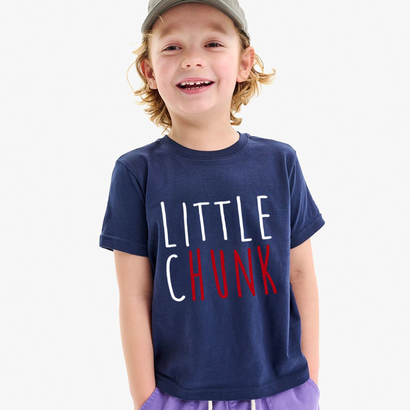 Little Chunk Funny Saying Gift For Kids Cute Minimalist Text Style Playtime Outfit Kid's T-Shirt