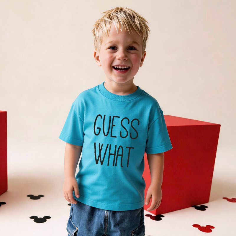 Guess What Chicken Butt Kids T-Shirt Funny Kids Shirt Birthday Gifts for Kids  Funny Shirts with Sayings