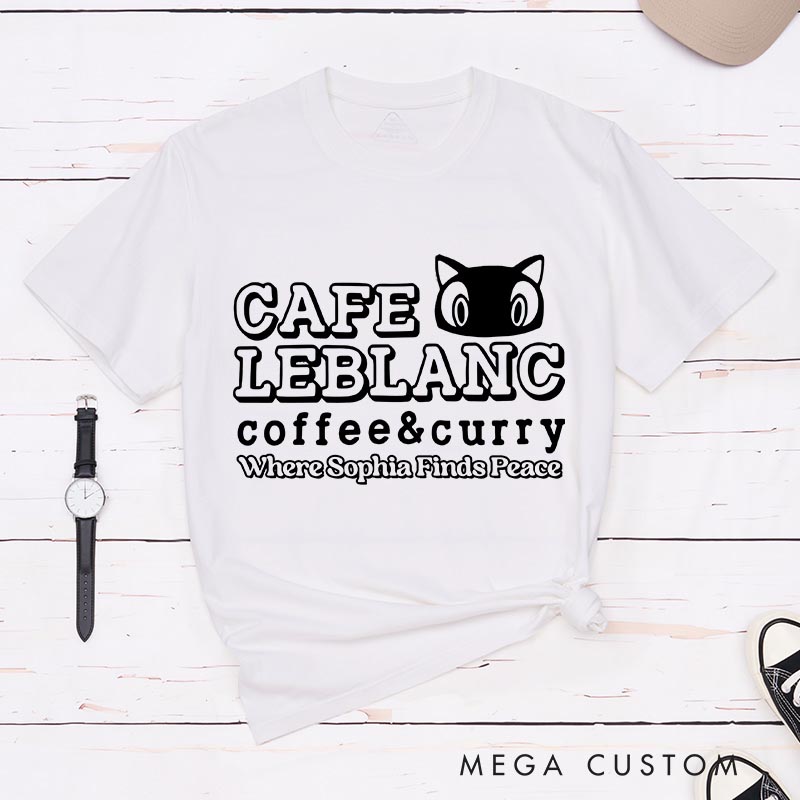 Personalized Curry Cafe Game Classic T-Shirts JRPG Phantom Theives Video Game Tshirt Fantasy Game Shirt