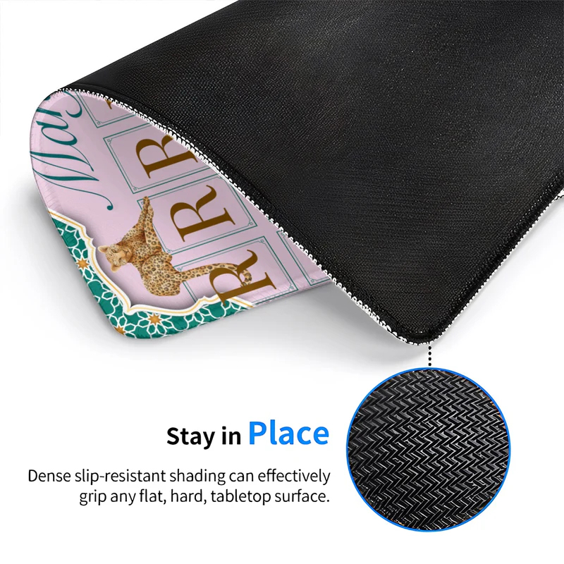 Personalized Mahj Pad Mahjong Practice Mat Cheetah American Mahjong Tile Mat for Mahjong Lovers