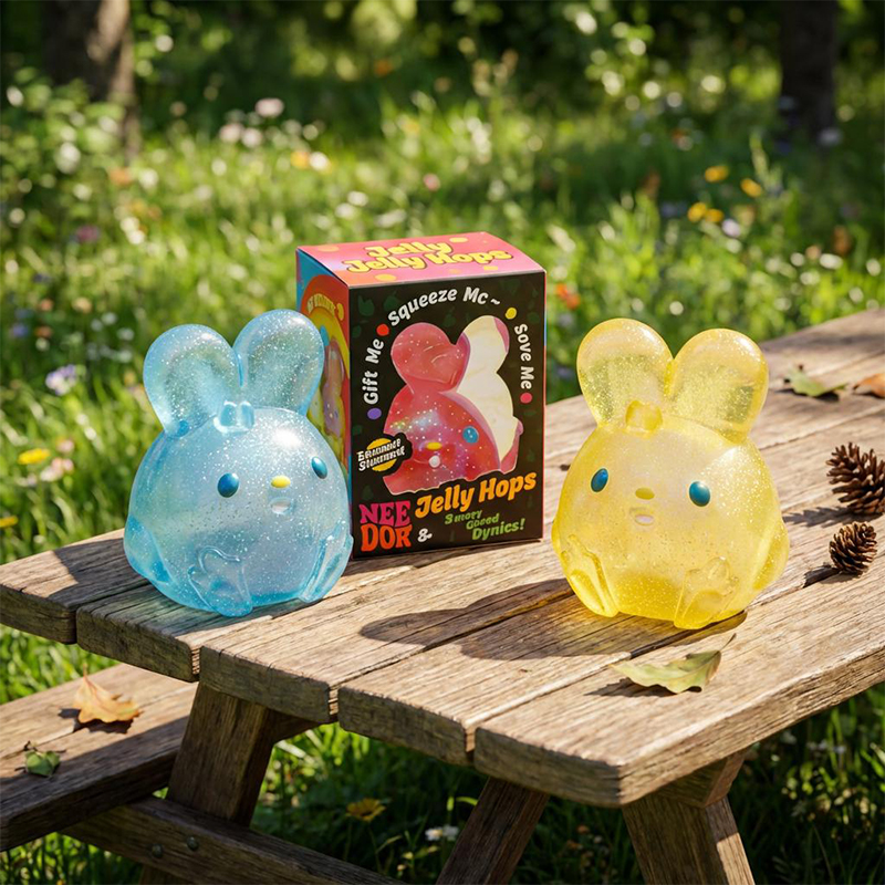 Personalized Jelly Hops Bunny Stress Ball Cute Squishy Fidget Toy Sensory Squeeze Ball Easter Basket Stuffer Anxiety Relief Gift