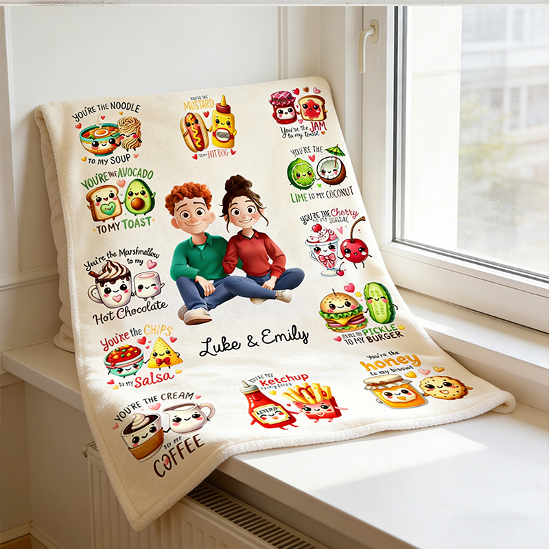 Personalized Couple You are My XXX Blanket Cartoon Couple Blanket 