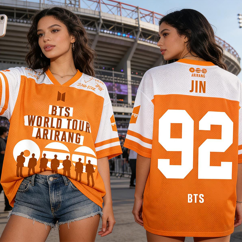 Personalized BTS Arirang World Tour Jersey Custom Name Number Kpop Fan Merch Bangtan Comeback 2026 K-Pop Gift for Army