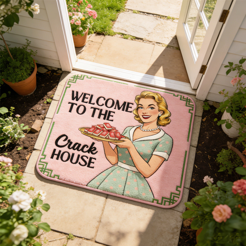 Welcome to the Crack House Mahjong Tiles Welcome Doormat Birthday Gift Mahj House Decor Mahjong Outdoor Mat Housewarming Gift Mahjong Lover Player Gamer Gift