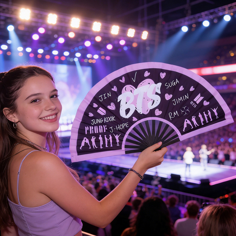 Kpop World Hand Fan Kpop World Tour Members Reusable Gift Hand Fan Kpop Fans Hand Fan