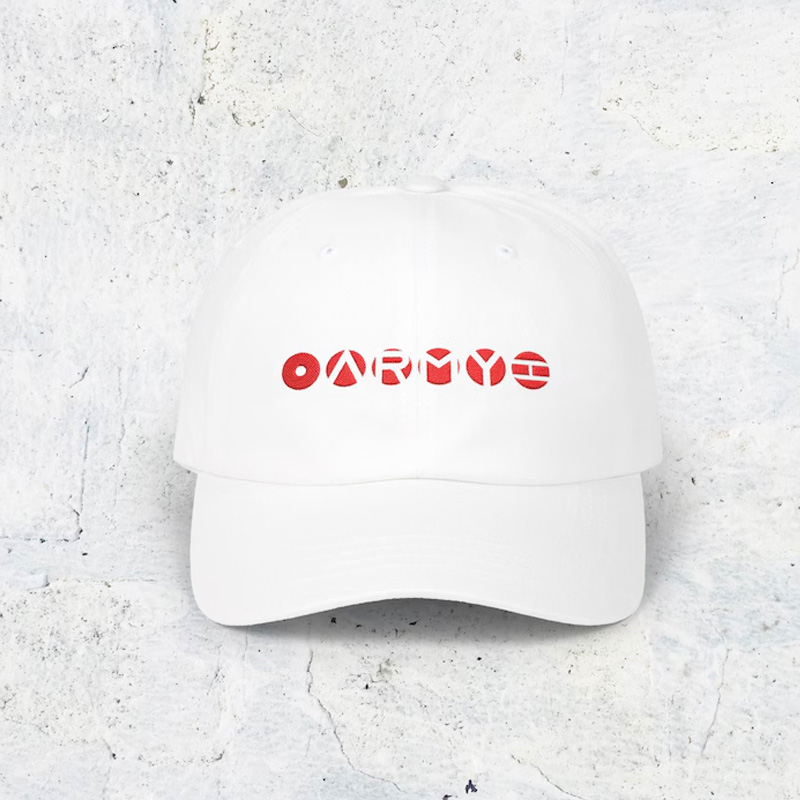 Embroidered Logo Fan Made 2026 Comeback Inspired Army Baseball Cap Minimalist Kpop Hat Arirang Album Fan Gift