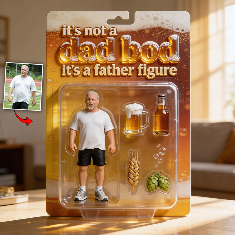 Personalized Father Custom Shaped Acrylic Plaque Father Gift Idea Beer Lover Gift