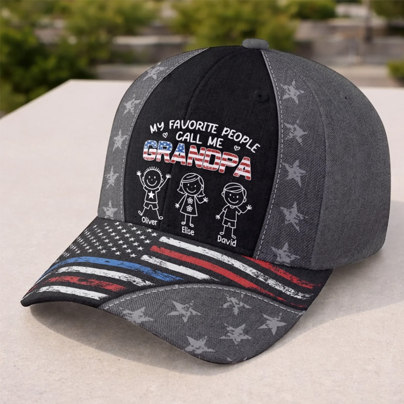 Personalized All Over Print Classic Cap Father's Day Birthday Gifts For Dad Grandpa Cool Dad Club