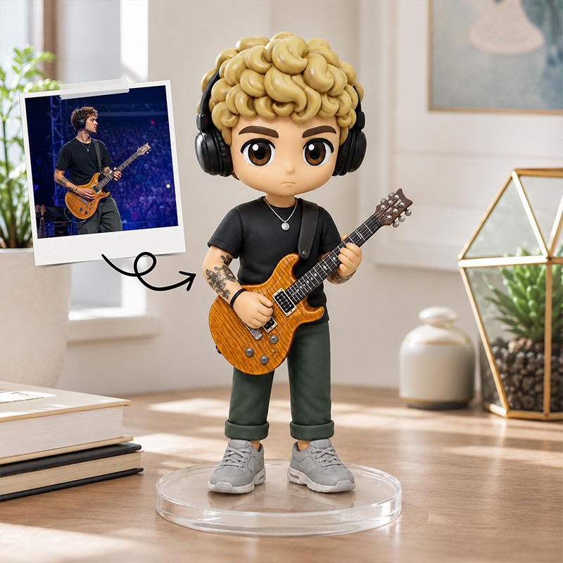 Personalized 3D Statue from Your Photo Custom Daddy Gift 3D Figurine Keepsake Mini Character Gift Gift for Family Dad