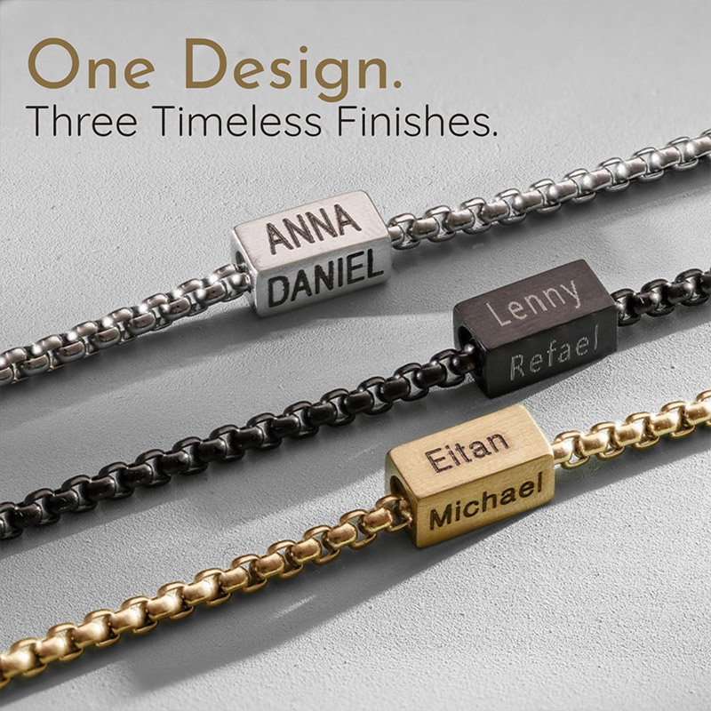 Personalized Daddy Bracelet Custom Dad Bracelet With Kids Name Family Name Bracelet Father jewelry Birthday Gift For Dad Dad Gift From Kids Christmas