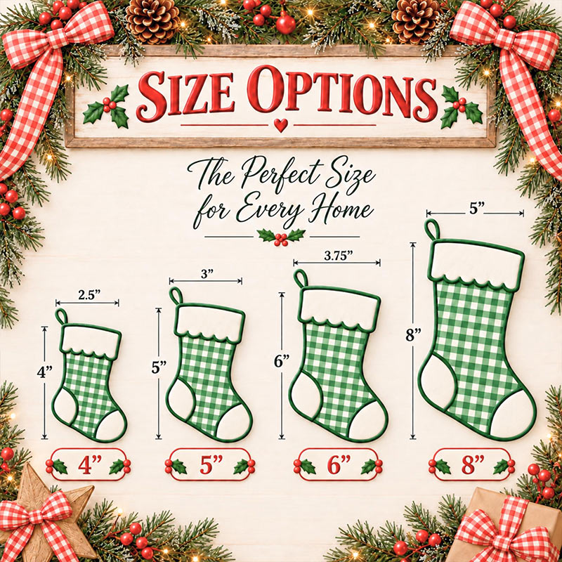 Personalized Embroidered Christmas Stocking Custom Name Mini Stocking Ornament Family Christmas Decor Family Stocking Gift