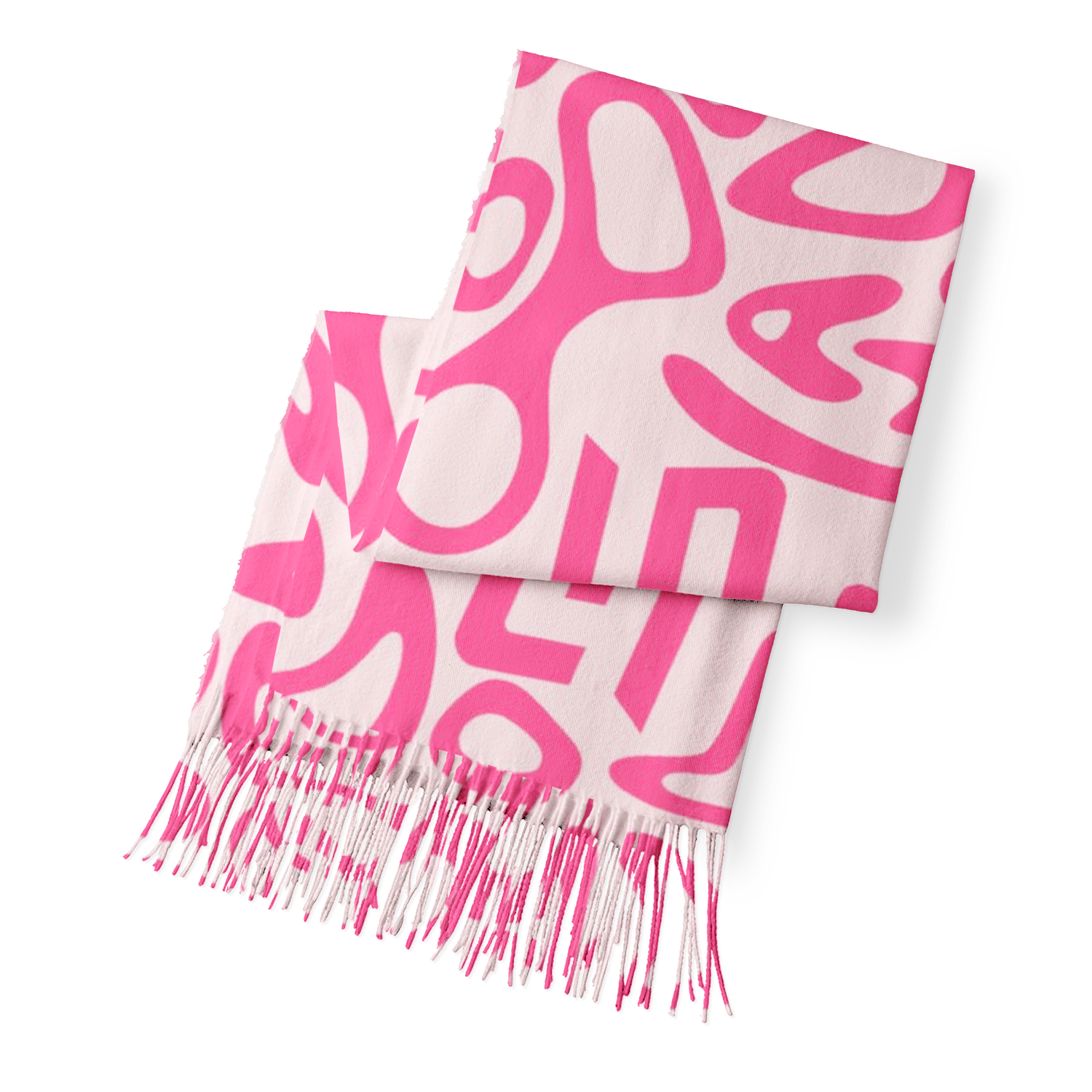 Grand Prix Racing Fan Abstract Print Poncho Shawl, 3‑Color Tassel Scarf Bundle