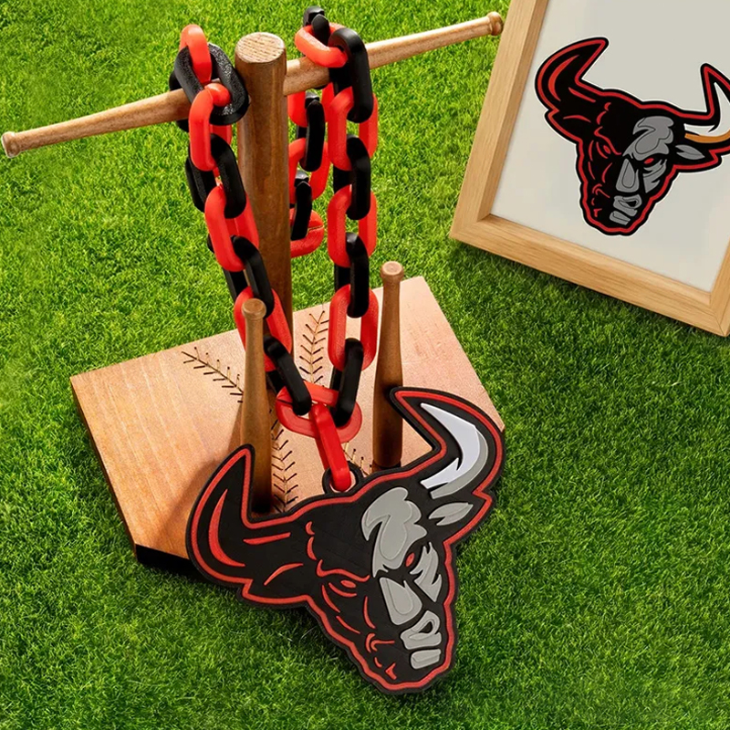 Personalized 3D Printed Sporty Team Logo Turnover Chain with Photo Birthday Game Day Gift for Team Members Sports Fans
