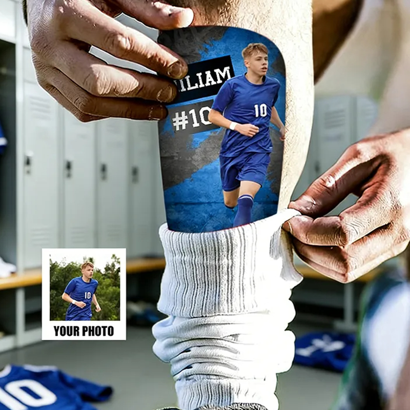 Personalized Soccer Shin Guards Showcase Your Photo and Name in Style
