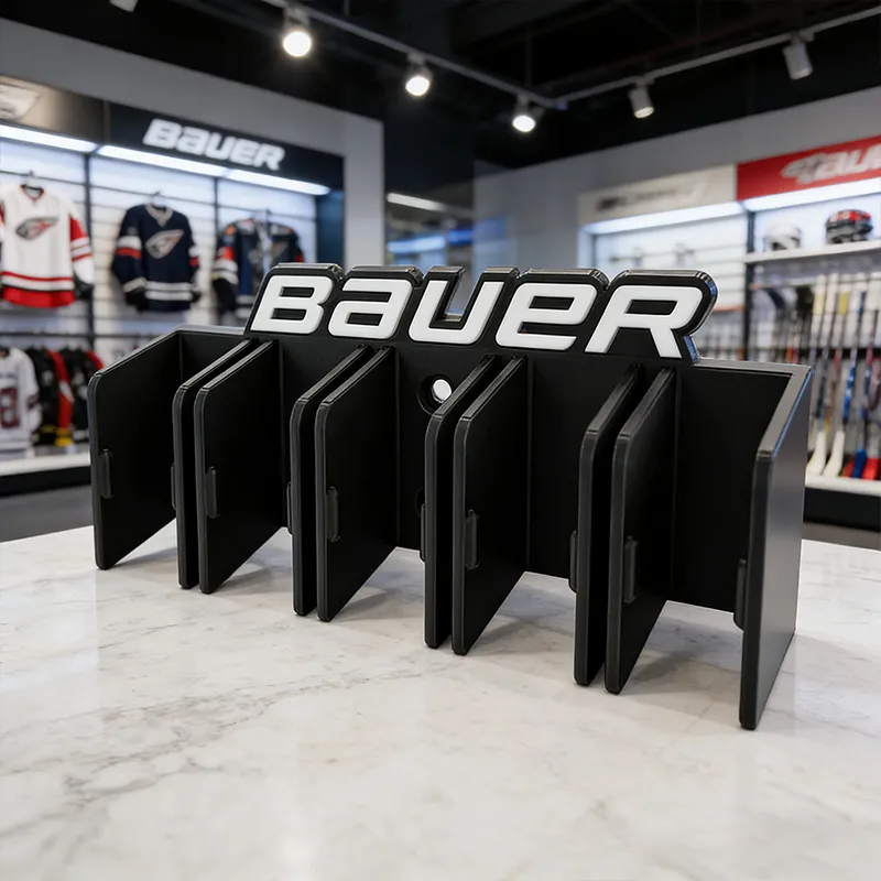 Personalized Ice Hockey Stick Rack with Custom Name Design Perfect for Organizing Your Gear