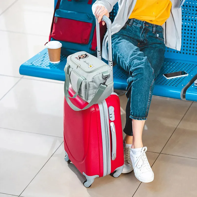 Personalized American Football Girl Birth Flower Name Waterproof Large Duffle Bag with Shoe Compartment and Shoulder Strap Birthday Gift for Women Girls