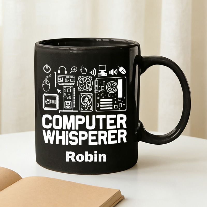 Personalized Computer Whisperer Mug It Tech Support Nerds Geek Mug Geek Professional Humor Gift