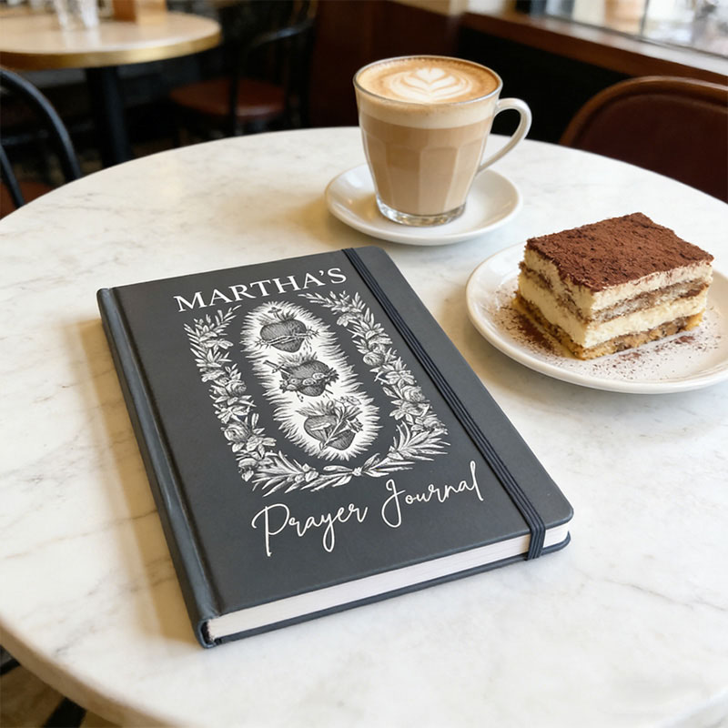 Personalized Sacred Heart A5 Catholic Prayer Journal with Custom Name Confirmation Gift Catholic Gift Religious Gift for Her