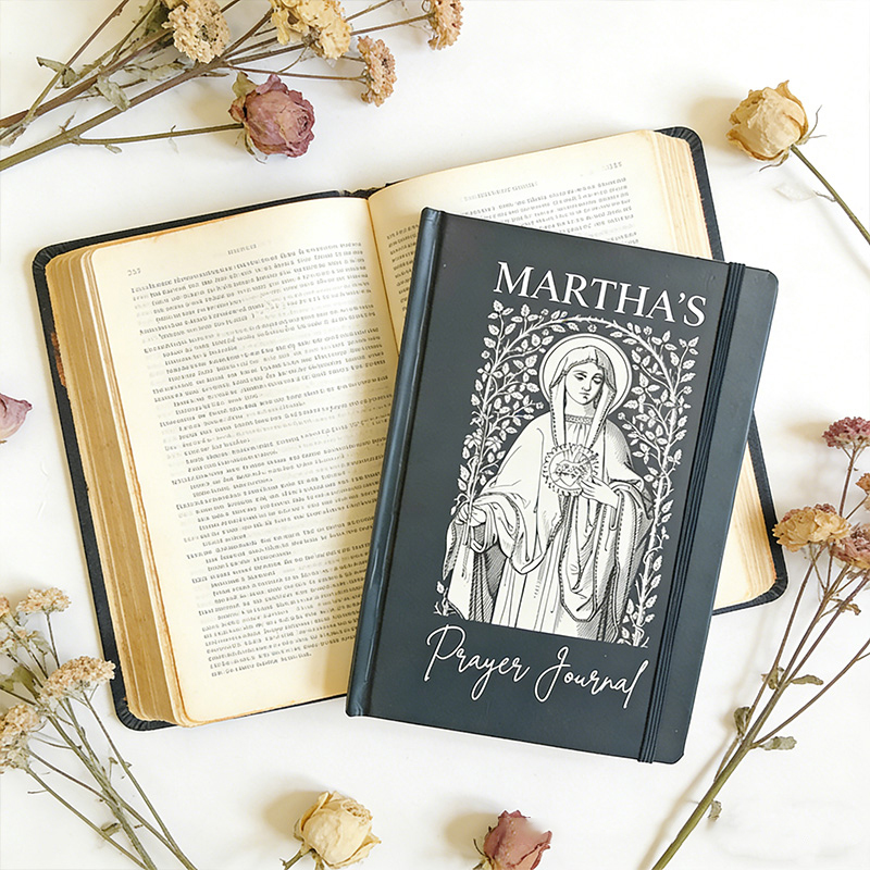 Personalized Virgin Mary A5 Catholic Prayer Journal with Custom Name Confirmation Gift Catholic Gift Religious Gift for Her