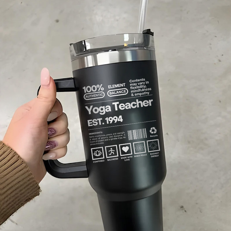 Personalized Yoga Tumbler Yoga Trainer Lover Tumbler Custom Sports Yoga Tumbler Retreat Yoga Gift for Her Women