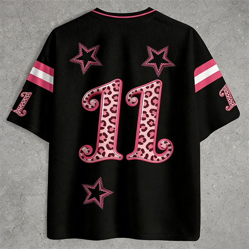 Personalized Sport-Themed Statue of Liberty Jersey with Custom Leopard Print Number for Sport Fans